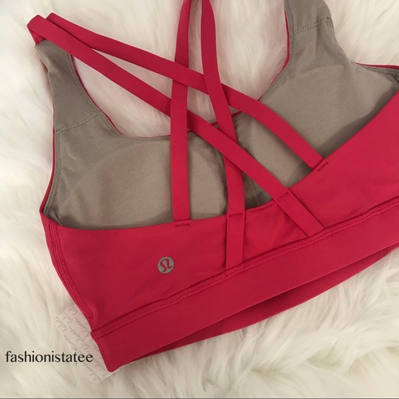 NWT lululemon boom juice energy bra pink bright - Picture 3 of 8